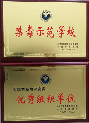 東營市勝利錦華小學獲評禁毒示范學校